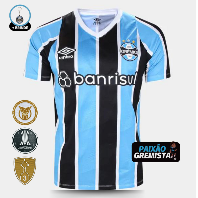 Camisa Grêmio I Cristaldo (10) 24/25 - Umbro Tricolor