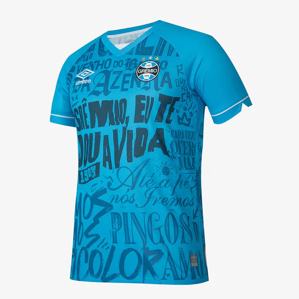 Camisa Grêmio "Eu Te Dou a Vida" 24/25 - Umbro Masculina Azul