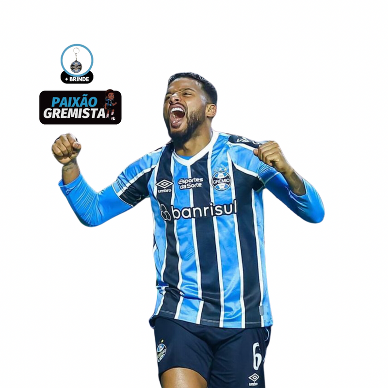 Camisa Grêmio I Reinaldo (6) 24/25 - Umbro Tricolor