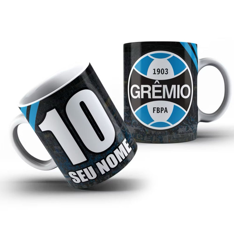 Caneca Grêmio Personalizada - Preta