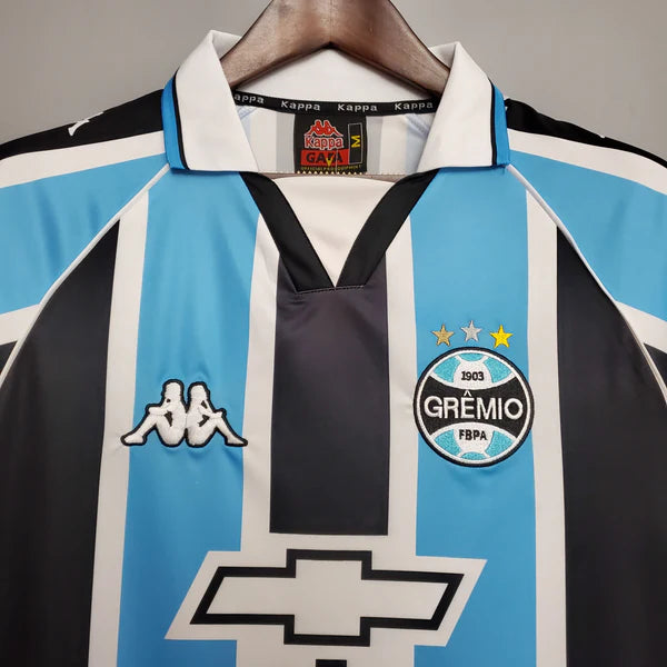 Camisa Grêmio I 2000 Retrô - Kappa Masculina Tricolor