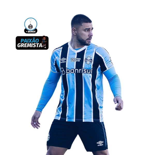 Camisa Grêmio I João Pedro (18) 24/25 - Umbro Tricolor