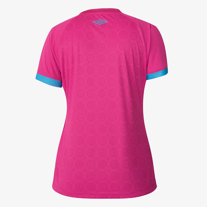 Camisa Grêmio Outubro Rosa 23/24 - Umbro Feminina Rosa