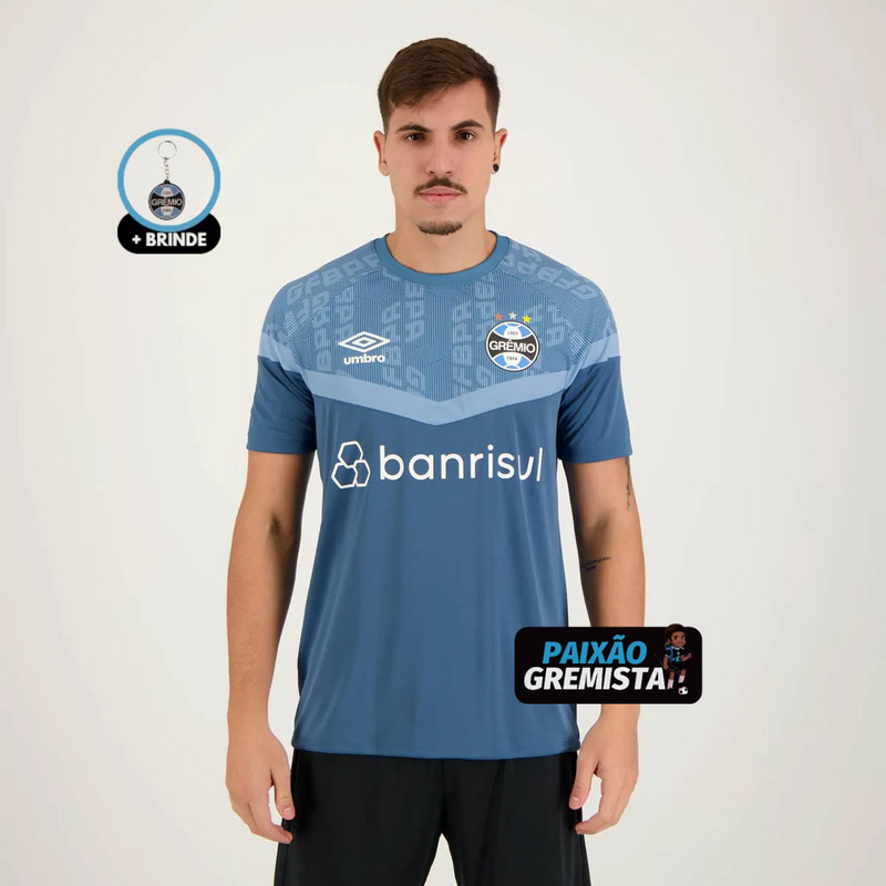 Camisa Grêmio Treino 23/24 - Umbro Masculina Azul