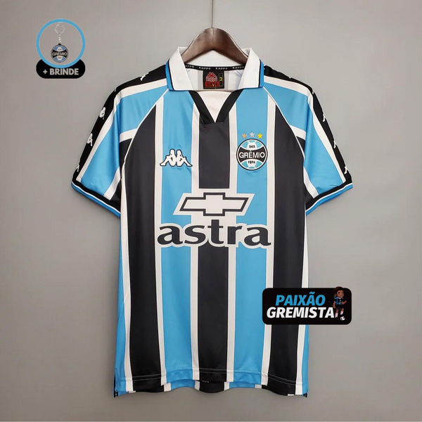 Camisa Grêmio I 2000 Retrô - Kappa Masculina Tricolor