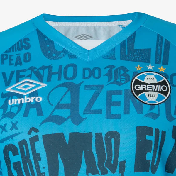 Camisa Grêmio "Eu Te Dou a Vida" 24/25 - Umbro Masculina Azul