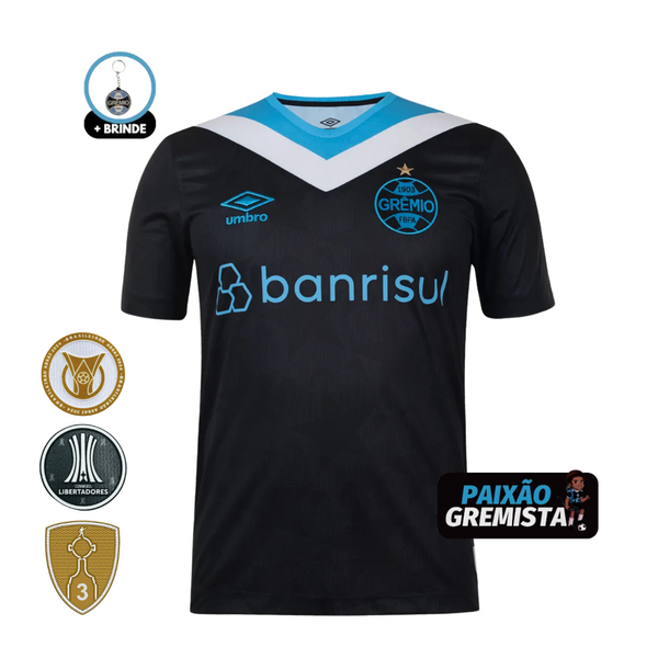 Camisa Grêmio III 24/25 - Umbro Masculina Preta