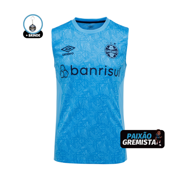 Regata Grêmio Treino 24/25 - Umbro Masculina Azul Celeste