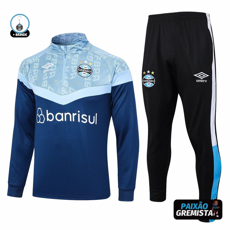 Conjunto Grêmio Treino 23/24 - Umbro Azul