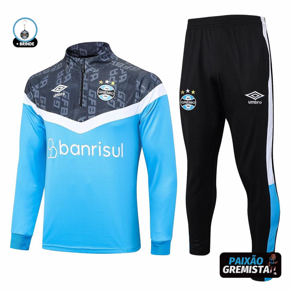 Conjunto Grêmio Treino 23/24 - Umbro Azul