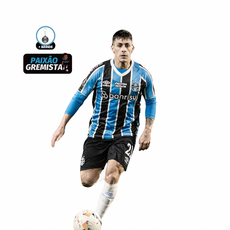 Camisa Grêmio I C. Pavon (21) 24/25 - Umbro Tricolor