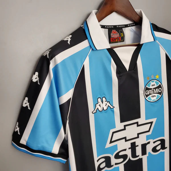 Camisa Grêmio I 2000 Retrô - Kappa Masculina Tricolor